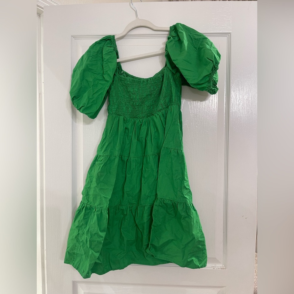 Sim and Sam green dress